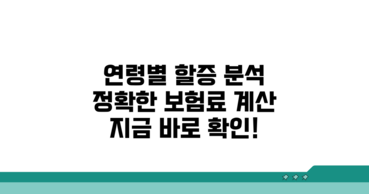 연령별 할증율표 상세 분석