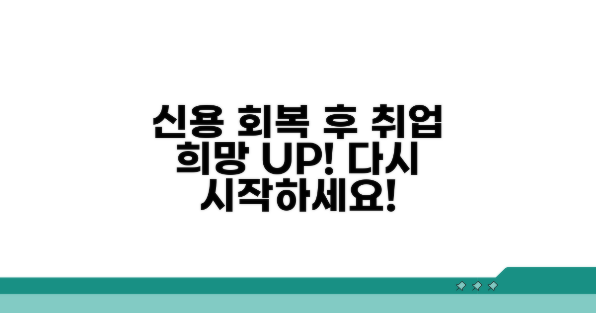 신용 회복 후 취업, 희망은 있다!