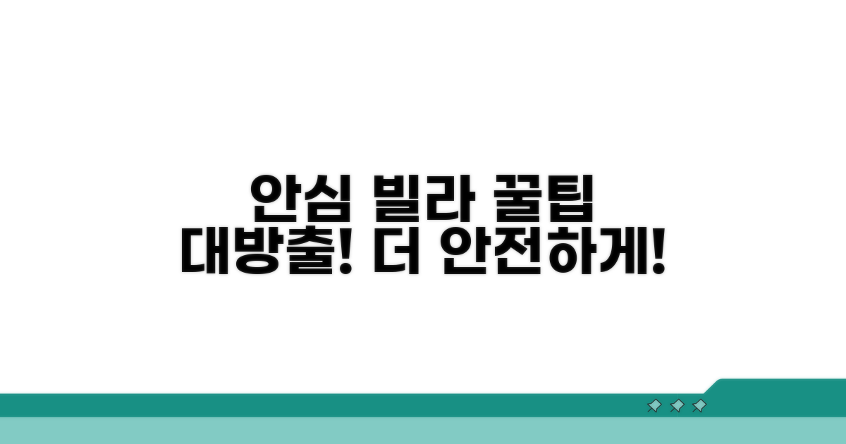 안심 빌라 만들기 추가 팁