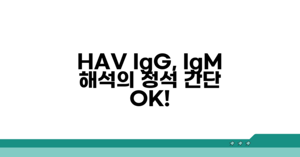 HAV IgG, IgM 수치 제대로 해석하기