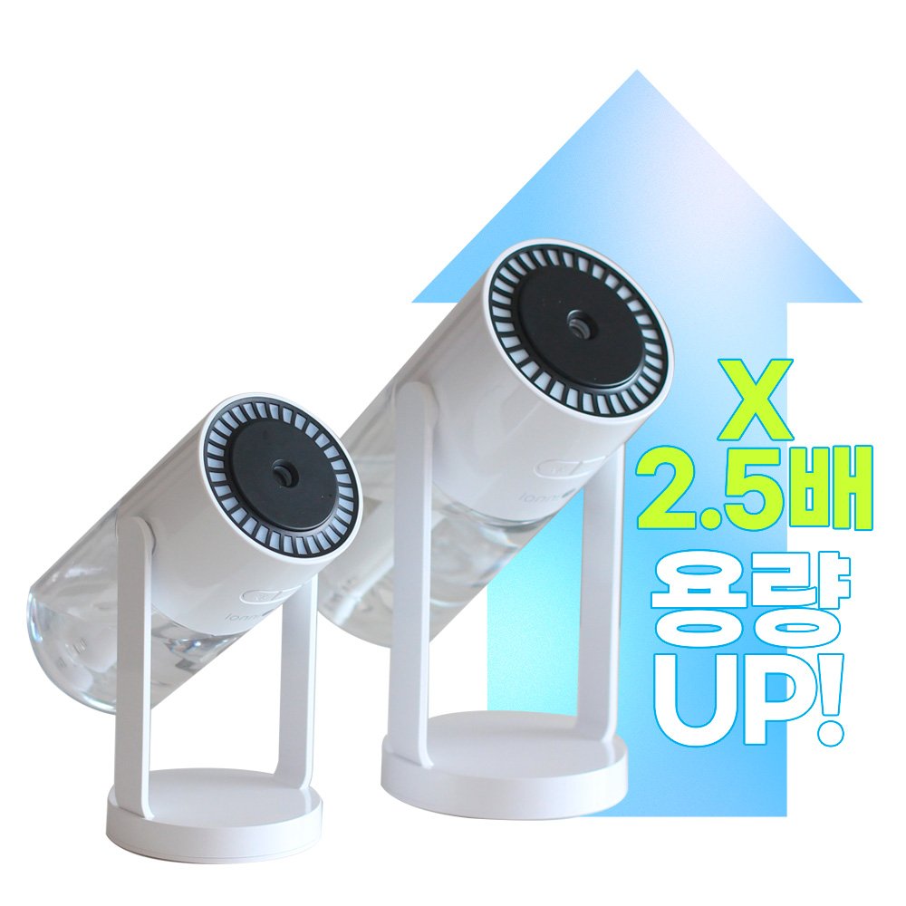 이놀 스윙미스트 각도조절 미니가습기 600ml 무소음 세척편한 책상 탁상용 소형 아기방 상세 이미지 1