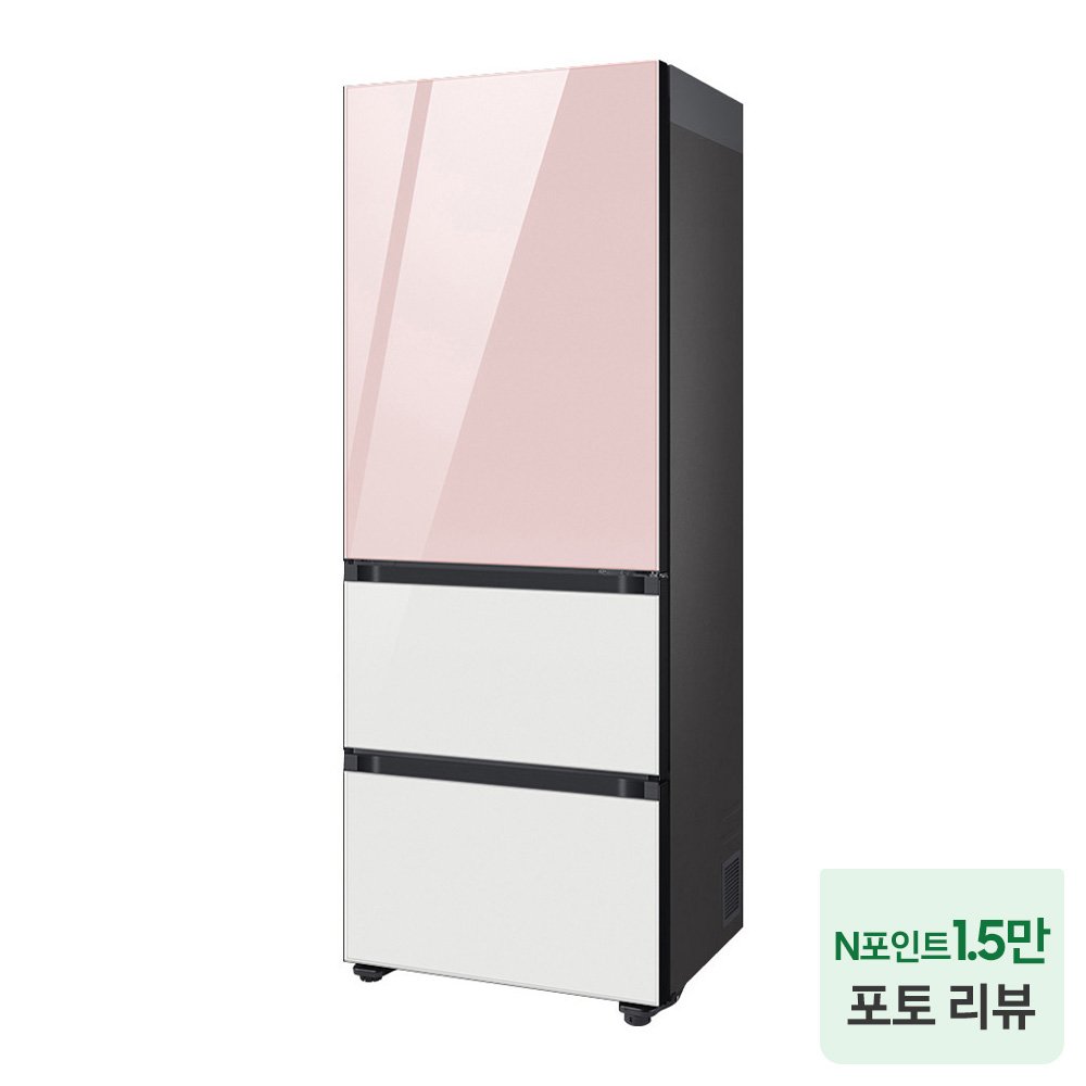 삼성 비스포크 김치냉장고 3도어 1등급 키친핏 RQ33DB74C1AP 색상선택 상세 이미지 2