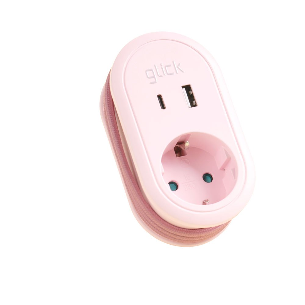 지클릭커 멀티마스터 롤플러스 1구 고용량 4000W C타입 휴대용 콘센트 USB 멀티탭 크림베이지 상세 이미지 2