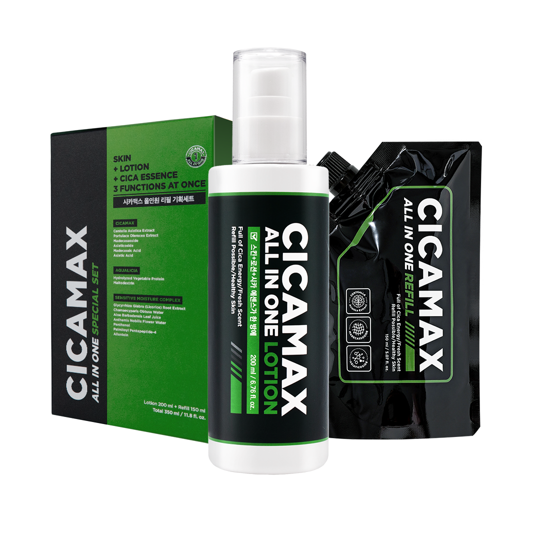 미프 시카맥스 올인원 스킨 로션 본품200ml+리필150ml 남자 여드름 진정 케어 상세 이미지 1