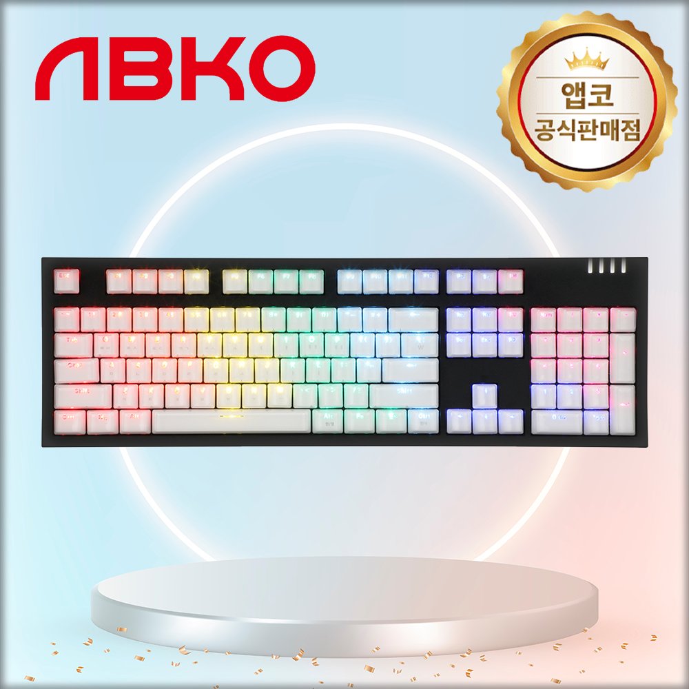 앱코 AN10 아이스큐브 무빙 LED 광축 게이밍 키보드 상세 이미지 1