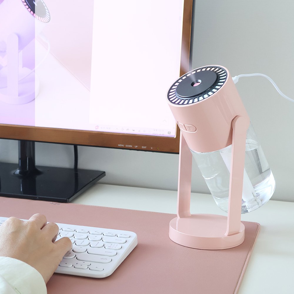 이놀 스윙미스트 각도조절 미니가습기 600ml 무소음 세척편한 책상 탁상용 소형 아기방 상세 이미지 2