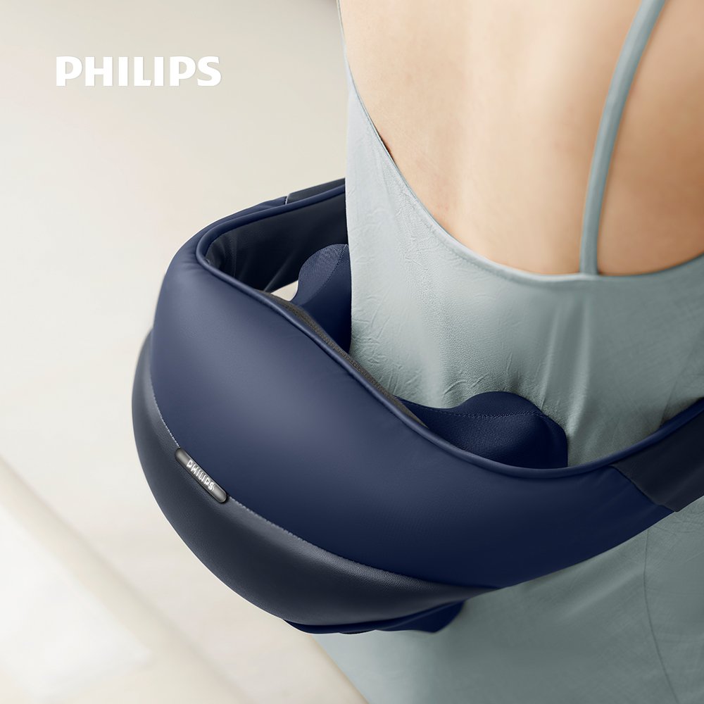 필립스 힐링테라피 목어깨 마사지기 PPM3522 등 허리 안마기 남성 여성 마사지건 복부 상세 이미지 2