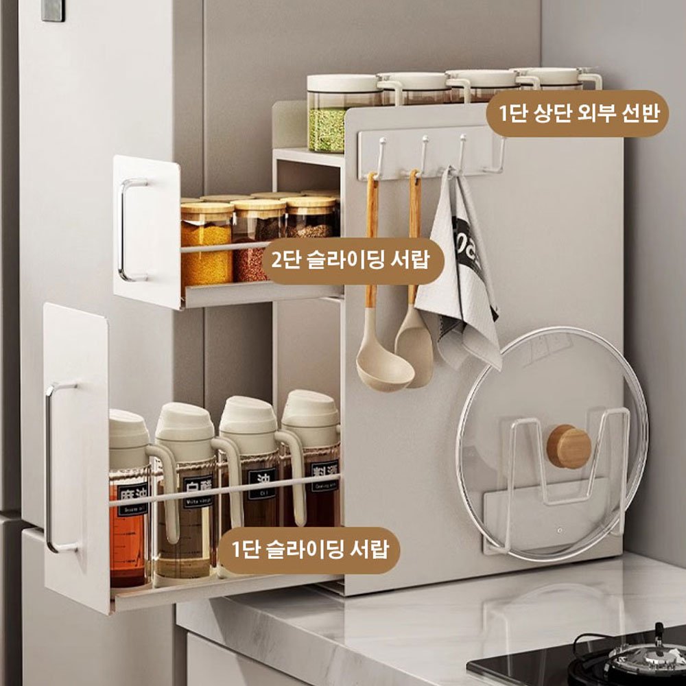 철제 슬라이드 슬라이딩 수납함 서랍장 리빙박스 약통 정리함 상세 이미지 2