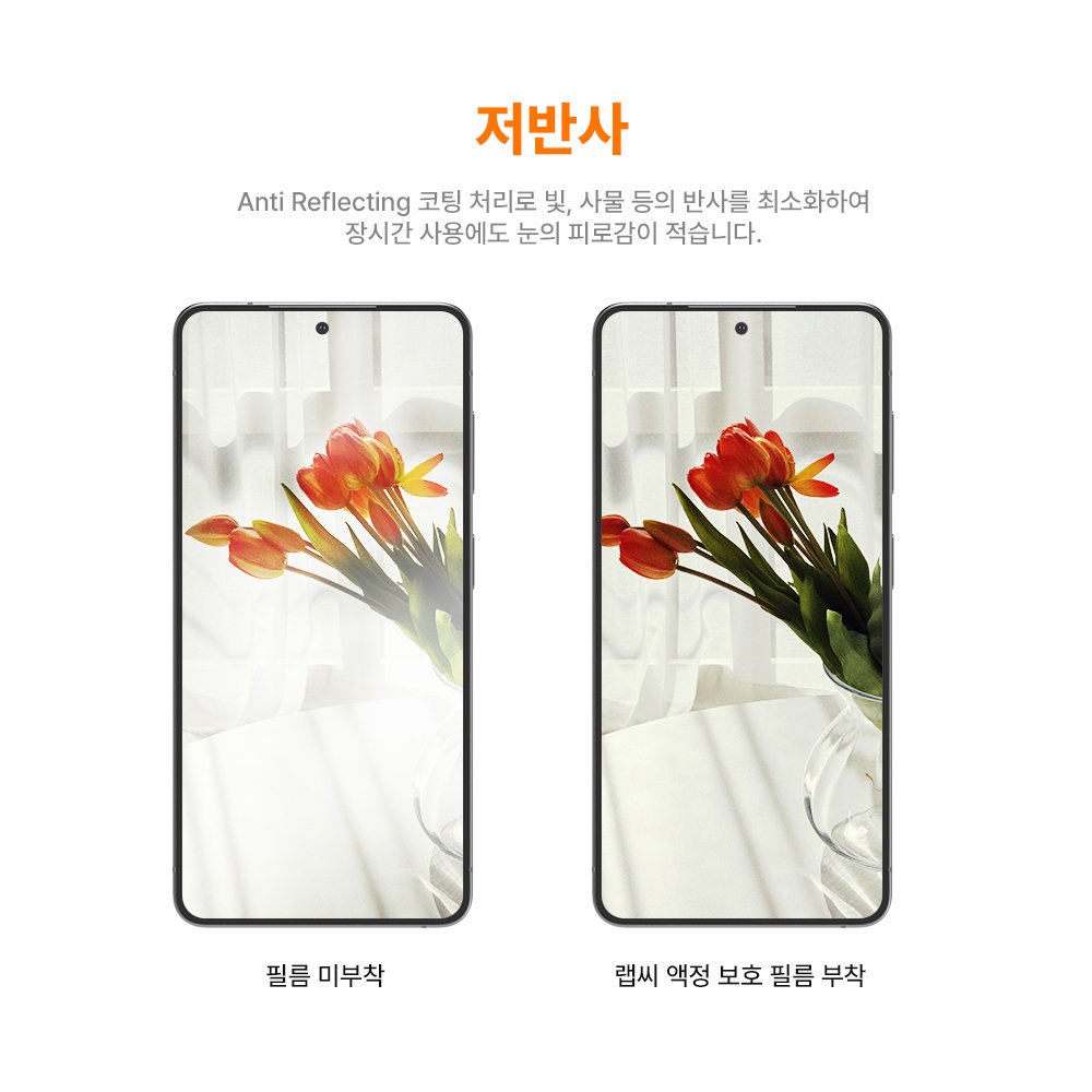 랩씨 리얼 AR 필름 사생활 보호 저반사 초고화질 액정보호필름 갤럭시S26 울트라, 2매입 상세 이미지 1
