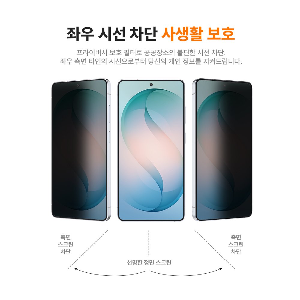 랩씨 리얼 AR 필름 사생활 보호 저반사 초고화질 액정보호필름 갤럭시S26 울트라, 2매입 상세 이미지 2