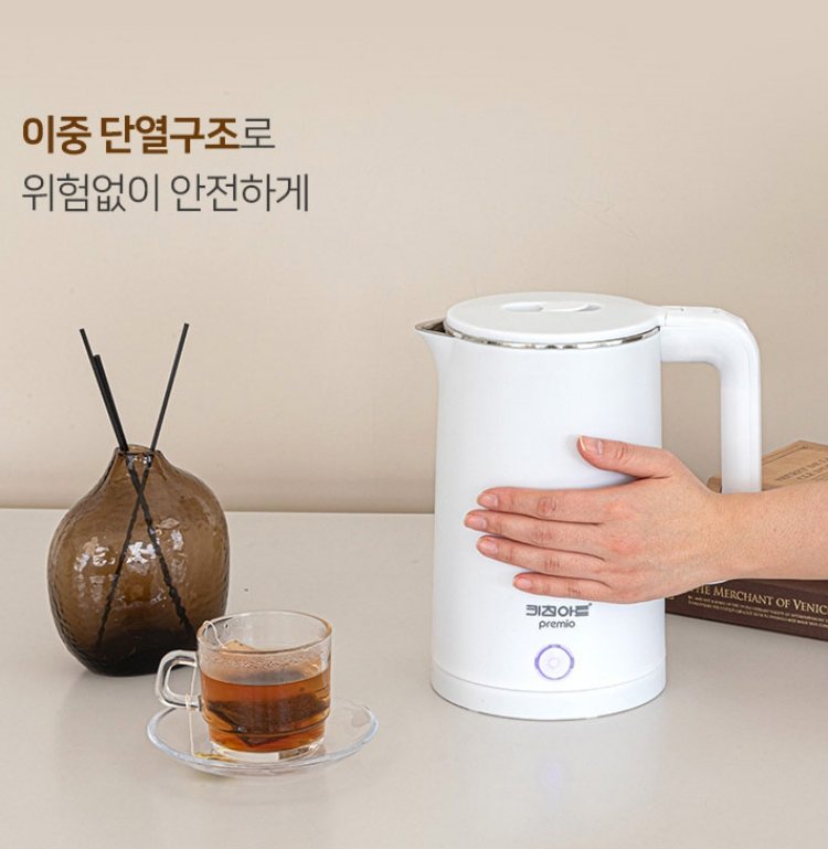 키친아트 올스텐 304 전기포트 통주물 무선주전자 분유포트 커피포트 1.8L 상세 이미지 2