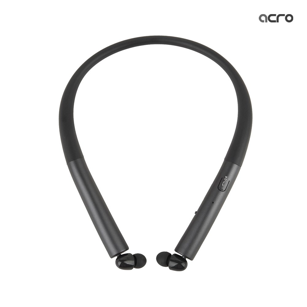 ACRO 넥밴드 이어폰 NE-1100 블루투스 무선 커널형 목걸이 블랙 상세 이미지 1